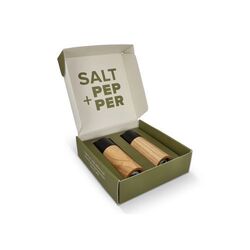 Ensemble de moulins à sel et à poivre en bois InSideOut