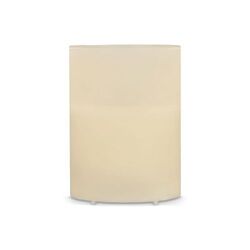 Bougie rechargeable à l'huile de cire et LED Nyelle dans un verre