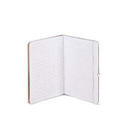 Carnet Olmo à couverture rigide en PU A5 avec notes autocollantes