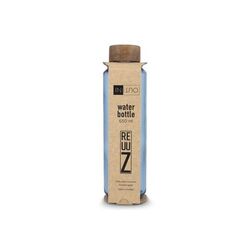 Bouteille d'eau en verre recyclé InSideOut ReuuZ avec bouchon en bois 650 ml