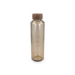 Bouteille d'eau en verre recyclé InSideOut ReuuZ avec bouchon en bois 650 ml