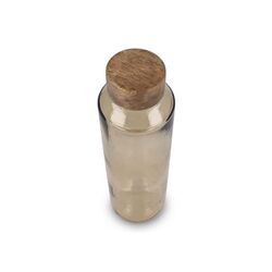 Bouteille d'eau en verre recyclé InSideOut ReuuZ avec bouchon en bois 650 ml