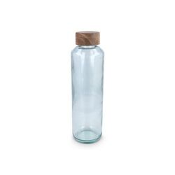Bouteille d'eau en verre recyclé InSideOut ReuuZ avec bouchon en bois 650 ml