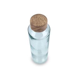 Bouteille d'eau en verre recyclé InSideOut ReuuZ avec bouchon en bois 650 ml