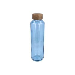 Bouteille d'eau en verre recyclé InSideOut ReuuZ avec bouchon en bois 650 ml