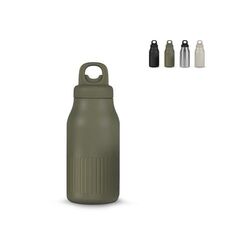 Sagaform Bouteille Truls en acier  avec bouchon à clic pratique (recyclé) 500 ml