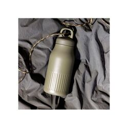 Sagaform Bouteille Truls en acier  avec bouchon à clic pratique (recyclé) 500 ml