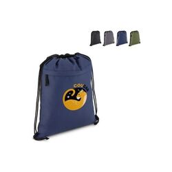 Sac à cordon en R-PET 600D enduit PU, dimensions 33 x 42 cm