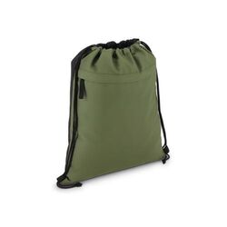 Sac à cordon en R-PET 600D enduit PU, dimensions 33 x 42 cm