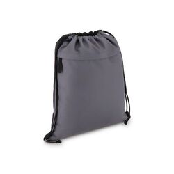 Sac à cordon en R-PET 600D enduit PU, dimensions 33 x 42 cm