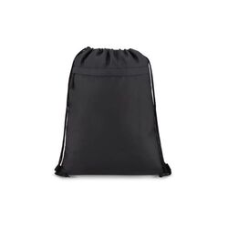 Sac à cordon en R-PET 600D enduit PU, dimensions 33 x 42 cm