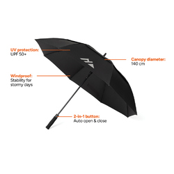 Parapluie tempête 27'' en RPET AWARE™ Nordic Drift Trail