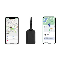 Étiquette à bagages avec géolocalisation Globefind Dual RCS