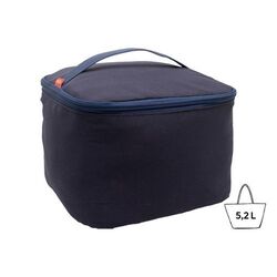 Sac à bento isotherme 'Sendai', polycoton bleu nuit