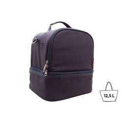 Sac à bento isotherme 'Uji', polycoton bleu nuit