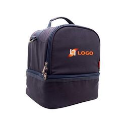 Sac à bento isotherme 'Uji', polycoton bleu nuit