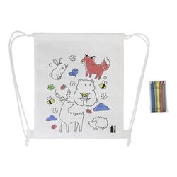Sac À Cordon De Coloriage Rpet, Animaux Zocolo