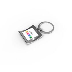 Key Ring Luna (Argent, Doming en couleur, Pas d'incrustation en couleur)