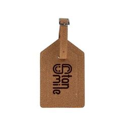 Eco Luggage Tag Cork (Brun, Gravure recto)