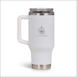 Igloo Travel Mug Flip n Sip (Blanc, Gravure)