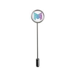 Pin Lapel (Carré, 15 mm, Dominé carré en couleur 15 mm, Pas d'incrustation en couleur)