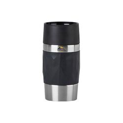 Travel Mug Compact 0.3L (Noir, Impression en couleur)