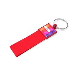Key Ring Strap (Bleu, Doming en couleur, Pas d'incrustation en couleur)