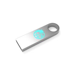 USB Stick E-Circle (Argent, 4 Go 2.0, Pas de téléversement de données, Gravure recto)