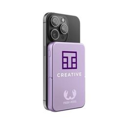 Fresh 'n Rebel Magnetic Wireless Powerbank 5000 mAh (Storm Grey, Impression en couleur)
