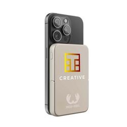 Fresh 'n Rebel Magnetic Wireless Powerbank 5000 mAh (Storm Grey, Impression en couleur)