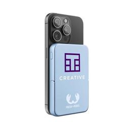 Fresh 'n Rebel Magnetic Wireless Powerbank 5000 mAh (Storm Grey, Impression en couleur)