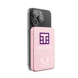 Fresh 'n Rebel Magnetic Wireless Powerbank 5000 mAh (Storm Grey, Impression en couleur)