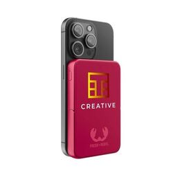 Fresh 'n Rebel Magnetic Wireless Powerbank 5000 mAh (Storm Grey, Impression en couleur)