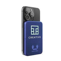 Fresh 'n Rebel Magnetic Wireless Powerbank 5000 mAh (Storm Grey, Impression en couleur)