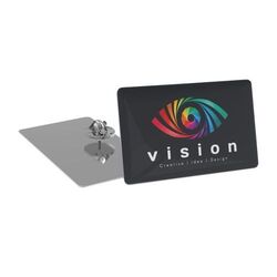 Pin Slim (Ovale moyen, Doming ovale moyen en couleur, Pas d'incrustation en couleur)