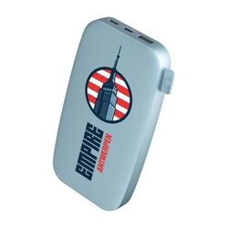 Fresh n Rebel Powerbank 18000 mAh USB-C (Dusky Blue, Impression en quadrichromie recto)