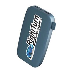 Fresh n Rebel Powerbank 18000 mAh USB-C (Dusky Blue, Impression en quadrichromie recto)