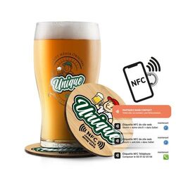 SOUS-VERRE BOIS AVEC PUCE NFC