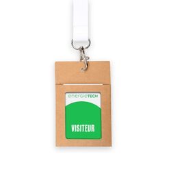 PORTE BADGE EN KRAFT