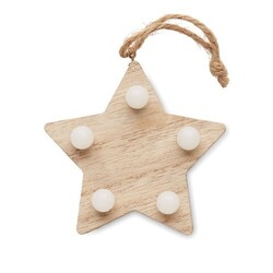 LALIE Étoile en bois avec lumières