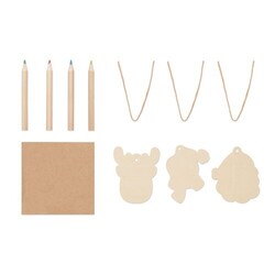 FUNCOOL Décorations en bois à dessiner