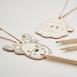FUNCOOL Décorations en bois à dessiner