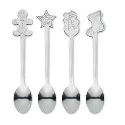 CHIP SET Set 4 cuillères à thé de Noël