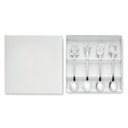 CHIP SET Set 4 cuillères à thé de Noël