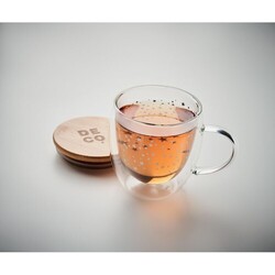 SION Tasse double paroi en verre