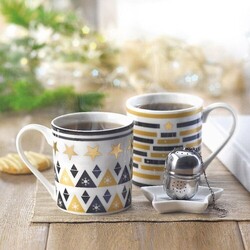 UNIQUE Tasse, soucoupe et infuseur
