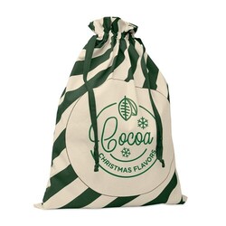 LAUKKU Grand sac coton Père Noël