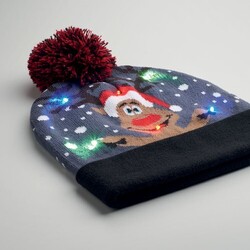 SHIMAS LIGHT Bonnet de Noël tricoté avec LED