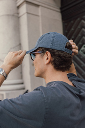 Casquette à 6 panneaux en coton sergé délavée BEAU AWARE™
