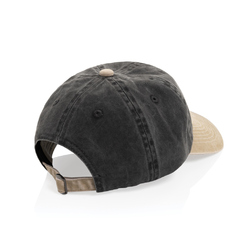 Casquette bicolore BEAU AWARE™ lavée à 6 panneaux en sergé d